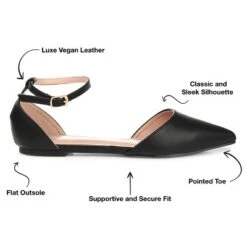Journee Collection Womens Reba Buckle Pointed Toe Ballet Flats 25 Journee Collection Womens Reba Buckle Pointed Toe Ballet Flats -Noble Heels GUEST 65fc7759 607c 43b9 ab5f 2b78e73ed078