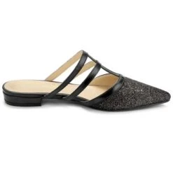 Allegra K Women's Glitter Pointed Toe Flats Mules -Noble Heels GUEST 6792bf66 ef5e 4036 9127 fa2d4b57977d