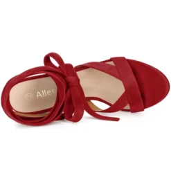 Allegra K Women's Crisscross Chunky Heel Lace Ups Sandals 21 Allegra K Women's Crisscross Chunky Heel Lace Ups Sandals -Noble Heels GUEST 67b184b2 e8b2 490f b974 7c98a5de3812