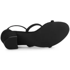 Allegra K Women's Open Toe Strappy Chunky Heels Sandals -Noble Heels GUEST 6850ac25 3069 4af4 8ff6 64d38558d0cd