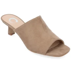 Journee Collection Womens Mercerr Slip On Open Toe Kitten Heel Pump -Noble Heels GUEST 688c9527 db35 4cc5 8078 f081db280d63