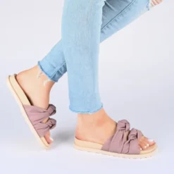 Journee Collection Womens Melanie Slide Flat Sandals -Noble Heels GUEST 69fb0767 35e4 47fa 825e 3275015f0317