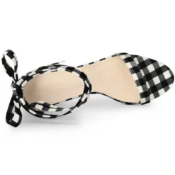 Allegra K Women's Check Lace Up Clear Chunky Heels Sandals 14 Allegra K Women's Check Lace Up Clear Chunky Heels Sandals -Noble Heels GUEST 6a134af6 1353 4125 8385 c21874dd3748