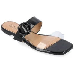 Journee Collection Womens Jeysha Tru Comfort Foam Slip On Slide Flat Sandals -Noble Heels GUEST 6a95d15f c24b 4c8a 8b70 cc6a88f7c5fe