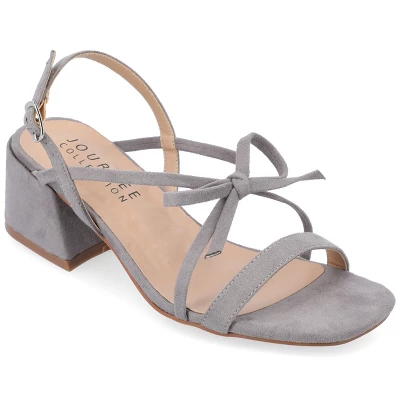 Journee Collection Womens Amity Sling Back Multi Strap Block Heel Sandals 14 Journee Collection Womens Amity Sling Back Multi Strap Block Heel Sandals - Image 12