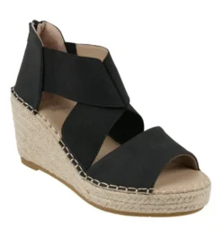 GC Shoes Tia Elastic Cross Strap Espadrille Wedge Sandals -Noble Heels GUEST 6bf8270a 45d6 42a0 b8f8 9527301ec966