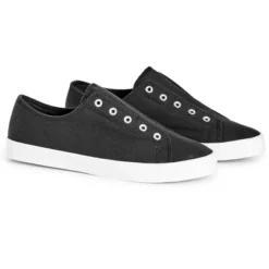 Women's WIDE FIT Laceless Trainer - Black | EVANS -Noble Heels GUEST 6dbe9c01 50d6 4f8d baa6 8379033e2d44