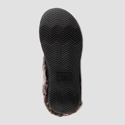 Isotoner Women's Fur Microsuede Hoodback Slippers 3 Isotoner Women's Fur Microsuede Hoodback Slippers