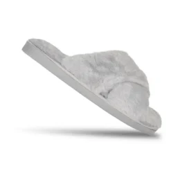 Jessica Simpson Womens Cross Band Plush Slide Slipper Slide -Noble Heels GUEST 6eb73c6b 737d 4e21 b421 381b0cb4a98c