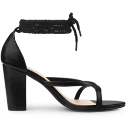 Allegra K Women's Flip Flops Chunky Heel Lace Up Heels Sandals 14 Allegra K Women's Flip Flops Chunky Heel Lace Up Heels Sandals -Noble Heels GUEST 701a5f96 d510 45d0 81db 0289283c9cc8