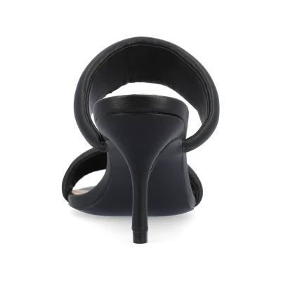 Journee Collection Womens Mellody Light Puff Strap Slip On Open Toe Pumps 4 Journee Collection Womens Mellody Light Puff Strap Slip On Open Toe Pumps - Image 2