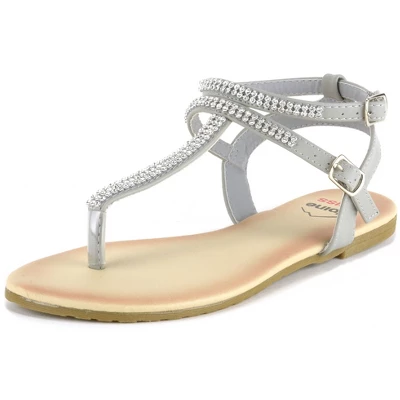 Alpine Swiss Womens Slingback T-Strap Rhinestone Ankle Strap Thong Sandals 8 Alpine Swiss Womens Slingback T-Strap Rhinestone Ankle Strap Thong Sandals - Image 6