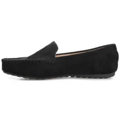 Journee Collection Womens Halsey Comfort Insole Slip On Round Toe Loafer Flats