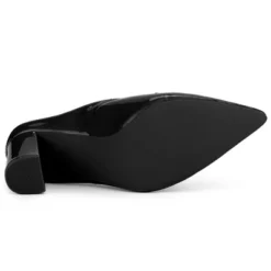 Allegra K Women's Pointed Toe Pearl Bow Chunky Heel Slides Mules 15 Allegra K Women's Pointed Toe Pearl Bow Chunky Heel Slides Mules -Noble Heels GUEST 7558f5de 9b10 4bc6 bb0a 4643f539596b