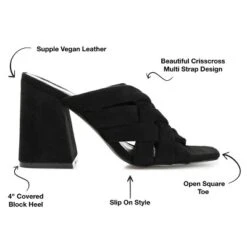 Journee Collection Womens Dorisa Open Square Toe Block Heel Sandals -Noble Heels GUEST 7692e020 8da9 4fb3 826c 6a9b367c9804