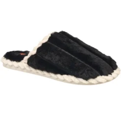 French Connection Women's Fluffy Textured Slippers - Winter House Shoes For Women -Noble Heels GUEST 76a8a007 f99c 4a2b 98bb e37a1d0e08dc