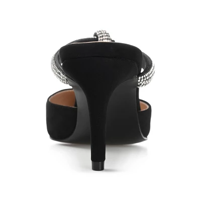 Journee Collection Womens Lunna Mules Mid Stiletto Pointed Toe Pumps 4 Journee Collection Womens Lunna Mules Mid Stiletto Pointed Toe Pumps - Image 2