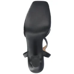 Journee Collection Womens Moriah Embossed Ankle Strap Square Toe Pumps -Noble Heels GUEST 7b3f586c 8034 4257 a6f1 c9b02f2359bc