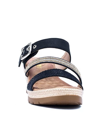 GC Shoes Monica Embellished Comfort Slide Wedge Sandals 5 GC Shoes Monica Embellished Comfort Slide Wedge Sandals - Image 3