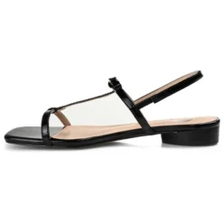 Journee Collection Womens Zaidda Sling Back Low Block Heel Sandals