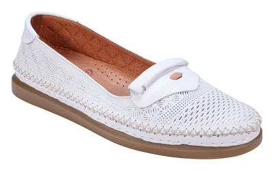 Cools 21 Ginger Perforated Memory Foam Leather Flats 8 Cools 21 Ginger Perforated Memory Foam Leather Flats - Image 6