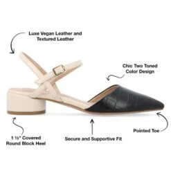 Journee Collection Womens Brynn Croco Vegan Leather Pointed Toe Flats 21 Journee Collection Womens Brynn Croco Vegan Leather Pointed Toe Flats -Noble Heels GUEST 7f00989a 3644 44c3 88d2 c6ee9333bde6