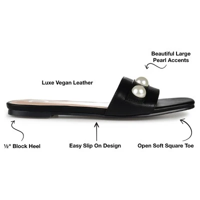 Journee Collection Womens Leonie Slide Flat Sandals 9 Journee Collection Womens Leonie Slide Flat Sandals - Image 7