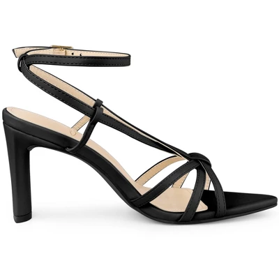 Perphy Pointed Toe Slingback Chunky Heel Sandals For Women 5 Perphy Pointed Toe Slingback Chunky Heel Sandals For Women - Image 3