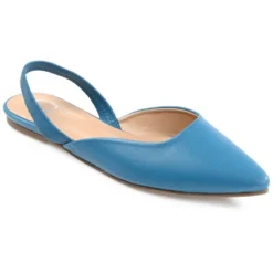 Journee Collection Womens Mallorca Pull On Almond Toe Sling-Back Flats -Noble Heels GUEST 85623cf5 5453 4905 9ffd 57809193a9d3