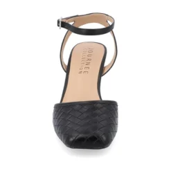 Journee Collection Womens Moriah Embossed Ankle Strap Square Toe Pumps -Noble Heels GUEST 85a2cc77 2aa3 4918 afdf fe1596750fd5