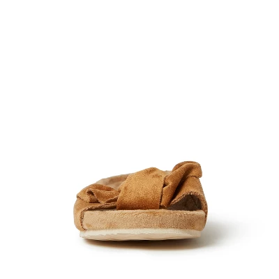 Dearfoams Womens Megan Microsuede Knot Molded Footbed 6 Dearfoams Womens Megan Microsuede Knot Molded Footbed - Image 4
