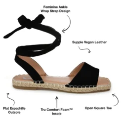 Journee Collection Womens Emelie Tru Comfort Foam Espadrille Flat Sandals 21 Journee Collection Womens Emelie Tru Comfort Foam Espadrille Flat Sandals -Noble Heels GUEST 8907092e f29b 45cc b034 59be7a20e70c