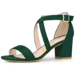 Perphy Women's Crisscross Strap Open-Toe Chunky Heels 19 Perphy Women's Crisscross Strap Open-Toe Chunky Heels -Noble Heels GUEST 89af038c 9407 4b0d 98b3 ec4e5849a679