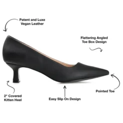 Journee Collection Womens Celica Slip On Kitten Heel Pointed Toe Pumps 24 Journee Collection Womens Celica Slip On Kitten Heel Pointed Toe Pumps -Noble Heels GUEST 8a76f3ef 94e9 43c3 8ee2 bffb77f933b9