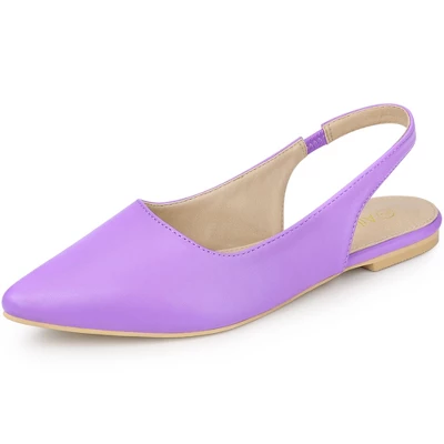 Allegra K Women's Pointed Toe Pumps Slingback Flat Pumps 11 Allegra K Women's Pointed Toe Pumps Slingback Flat Pumps - Image 9