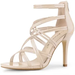 Allegra K Women's Open Toe Strappy Stiletto Heel Lace Up Sandals -Noble Heels GUEST 8abdf827 c5b0 4cf8 afe9 f287664e6a8e