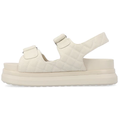 Journee Collection Womens Debby Hook And Loop Platform Sandals 3 Journee Collection Womens Debby Hook And Loop Platform Sandals