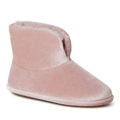 Dearfoams Women's Sara Shiny Velour Bootie Slippers 17 Dearfoams Women's Sara Shiny Velour Bootie Slippers -Noble Heels GUEST 8f1a22de e4fa 48ec aa1b e2942a5097ea