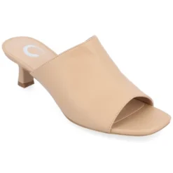 Journee Collection Womens Mercerr Slip On Open Toe Kitten Heel Pump -Noble Heels GUEST 917d693e 3212 449f b31e c9db2e7900a5