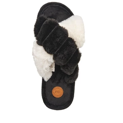 French Connection Women's Criss Cross Slipper Slides - Slippers For Women 4 French Connection Women's Criss Cross Slipper Slides - Slippers For Women - Image 2