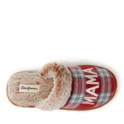 Women's Mama Bear Red Plaid Scuff Slippers 10 Women's Mama Bear Red Plaid Scuff Slippers -Noble Heels GUEST 9241b1a0 3bfe 46b2 ae4a 95b920d9c181