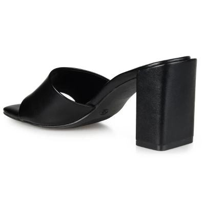 Journee Collection Womens Alisia Open Toe High Block Heel Pumps 8 Journee Collection Womens Alisia Open Toe High Block Heel Pumps - Image 6