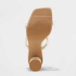 Women's Audra Mule Heels - A New Day™ Cream -Noble Heels GUEST 94d6f26a 0fc9 47ad 81ca 15d3b019d7d2