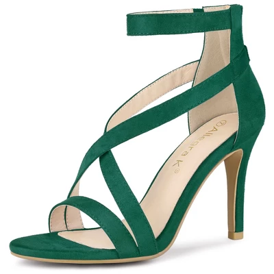 Allegra K Women's Zipper Ankle Strap Stiletto Sandals 9 Allegra K Women's Zipper Ankle Strap Stiletto Sandals - Image 7