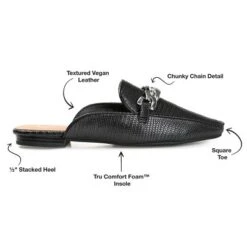 Journee Collection Womens Hazina Tru Comfort Foam Slip On Square Toe Mules Flats -Noble Heels GUEST 978bb53a 0362 479a b3c2 c39443521edb