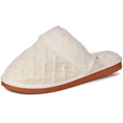 Alpine Swiss Grace Womens Cable Knit Memory Foam Scuff Slippers -Noble Heels GUEST 9a0d2f1d 066a 4143 874f 047312c62a84