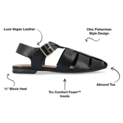 Journee Collection Womens Cailinna Tru Comfort Foam Caged Buckle Square Toe Flats -Noble Heels GUEST 9b0516c7 23f6 46d4 9645 20553866ed47