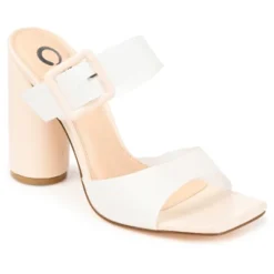 Journee Collection Womens Luca Tru Comfort Foam Open Square Toe Block Heel Sandals -Noble Heels GUEST 9bb9384f e03c 4e74 b307 b3ca48f87b23