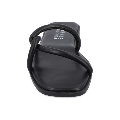 Journee Collection Womens Lauda Tru Comfort Foam Vegan Leather Slip On Sandals 7 Journee Collection Womens Lauda Tru Comfort Foam Vegan Leather Slip On Sandals - Image 5