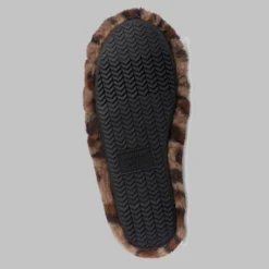 Isotoner Women's Shay Faux Fur Slip-on Slippers - Cheetah Brown -Noble Heels GUEST 9de0a6d5 d8d9 41a1 b2fd 1621dbd49aa4